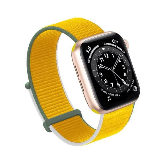 Yellow Nylon Loop Apple Watch Band 38mm/40mm - Picture 1 of 7